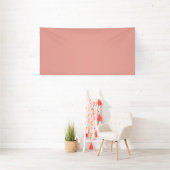 Eenvoudige pastel flamingo roze kleur spandoek (Insitu)
