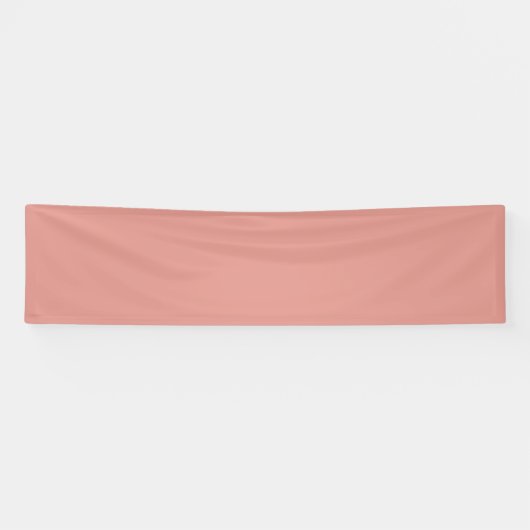 Eenvoudige pastel flamingo roze kleur spandoek (Horizontaal)