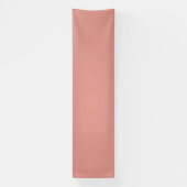 Eenvoudige pastel flamingo roze kleur spandoek (Verticaal)