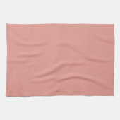 Eenvoudige pastel flamingo roze kleur theedoek (Horizontaal)