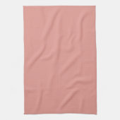 Eenvoudige pastel flamingo roze kleur theedoek (Verticaal)
