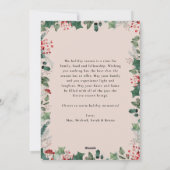 Eenvoudige Pastel Foto Vakantiekaart met Bericht  Feestdagenkaart (Achterkant)