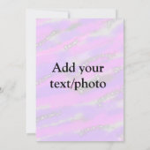 Eenvoudige pastel glitters kleurrijke voeg uw teks kaart (Achterkant)