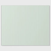 Eenvoudige Pastel Green Pinstripes Cadeaupapier (Vlak)