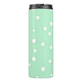 EENVOUDIGE PASTEL GROEN MONOGRAMMEN THERMOSBEKER (Achterkant)