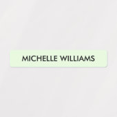 Eenvoudige pastel groen palet Kinder naam Labels (Design 1)