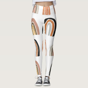 Eenvoudige pastel regenboog Kinder stijl Leggings