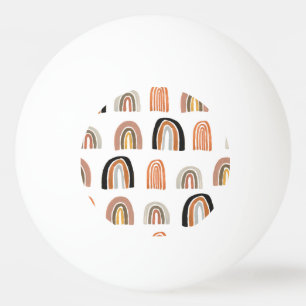 Eenvoudige pastel regenboog Kinder stijl Pingpongbal
