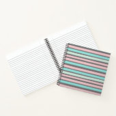 Eenvoudige Pastel Stripes kunstwerk | Notitieboek (Binnen)