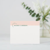 Eenvoudige Pastelkleur Blok Stationery - Oranje (Staand voorkant)