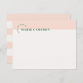 Eenvoudige Pastelkleur Blok Stationery - Oranje (Voorkant / Achterkant)