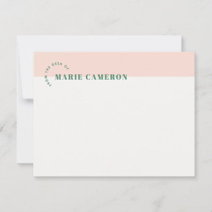 Eenvoudige Pastelkleur Blok Stationery - Oranje