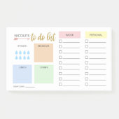 Eenvoudige pastolaire organisatie post-it® notes (Voorkant)