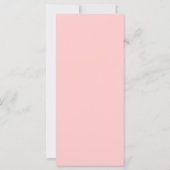 Eenvoudige Peach Custom Wedding Programma (Achterkant)