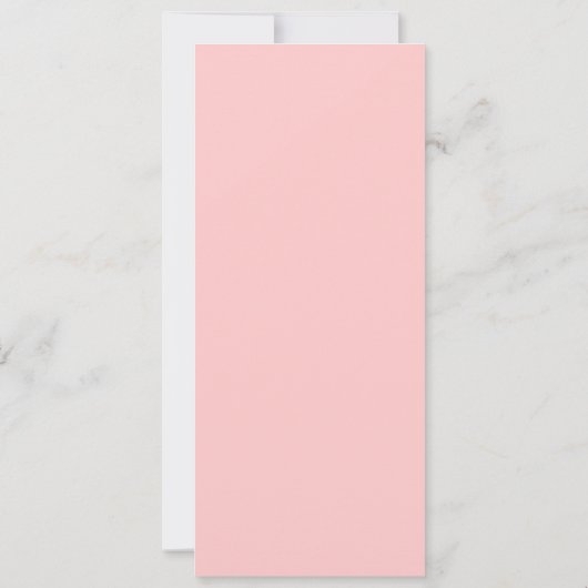 Eenvoudige Peach Gepersonaliseerde bruiloft uitnod Save The Date (Achterkant)