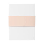 Eenvoudige Peach Monogram Namen Trouwen Uitnodigingen Wikkel (Achterkant Voorbeeld)