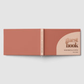 Eenvoudige Peach Terracotta Roos gouden folie brui Gastenboek (Volledig)