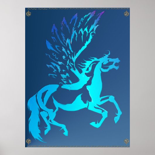 Eenvoudige Pegasus Poster (Voorkant)