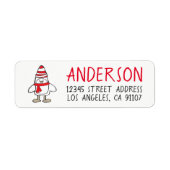 Eenvoudige Penguin Return-adreslabels Etiket (Voorkant)
