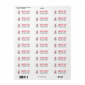 Eenvoudige Penguin Return-adreslabels Etiket (Full Sheet)