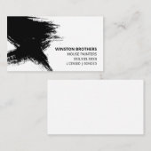 Eenvoudige penseelstreek huis schilder visitekaartje (Voorkant / Achterkant)