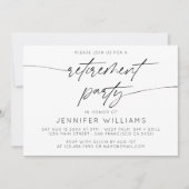 Eenvoudige pensionering partij horizontale foto kaart (Voorkant)