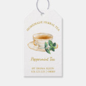 Eenvoudige Peppermint Tea Hang Label Cadeaulabel (Voorkant)