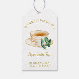 Eenvoudige Peppermint Tea Hang Label Cadeaulabel