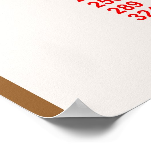 Eenvoudige perfecte vierkant poster (Hoek)