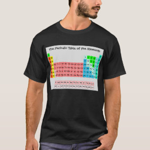 Eenvoudige Periodiek Systeem (handgeschreven stijl T-shirt