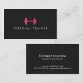 Eenvoudige Personal Trainer Fitness Visitekaartjes (Voorkant / Achterkant)
