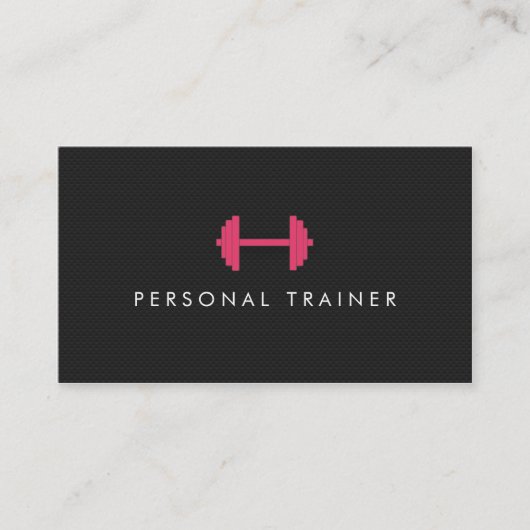 Eenvoudige Personal Trainer Fitness Visitekaartjes (Voorkant)