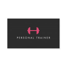 Eenvoudige Personal Trainer Fitness Visitekaartjes