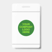 Eenvoudige personeels-/medewerkerspasfoto badge (Achterkant)