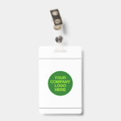Eenvoudige personeels-/medewerkersportretbadge badge (Achterkant met clip)