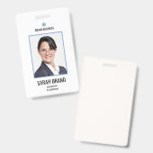 Eenvoudige personeelsidentificatie voor werknemers badge (Front & Back)