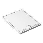 Eenvoudige persoonlijke aanhanger van de vastgoedo notitieblok (Schuin)