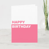 Eenvoudige persoonlijke Birthday Kaart (Voorkant)