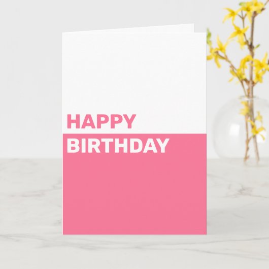 Eenvoudige persoonlijke Birthday Kaart (Gele Bloem)