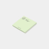 Eenvoudige persoonlijke briefpapier dank u Bleek g Post-it® Notes (Schuin)