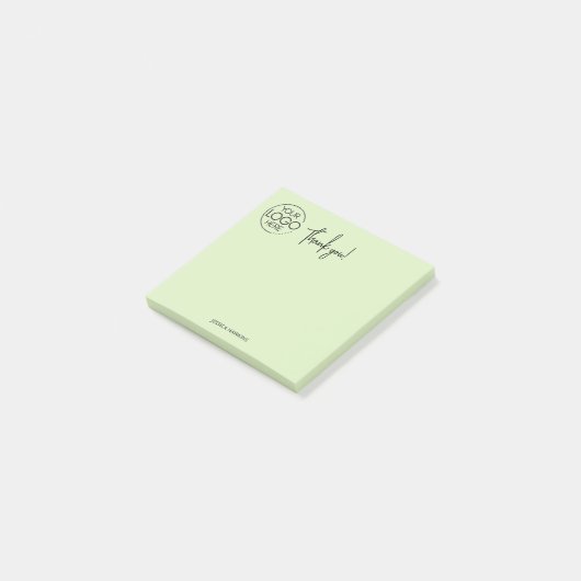 Eenvoudige persoonlijke briefpapier dank u Bleek g Post-it® Notes (Schuin)