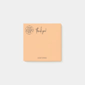 Eenvoudige persoonlijke briefpapier dank u Bleek S Post-it® Notes (Voorkant)