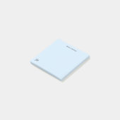 Eenvoudige persoonlijke briefpapier Monogram Bord Post-it® Notes (Schuin)