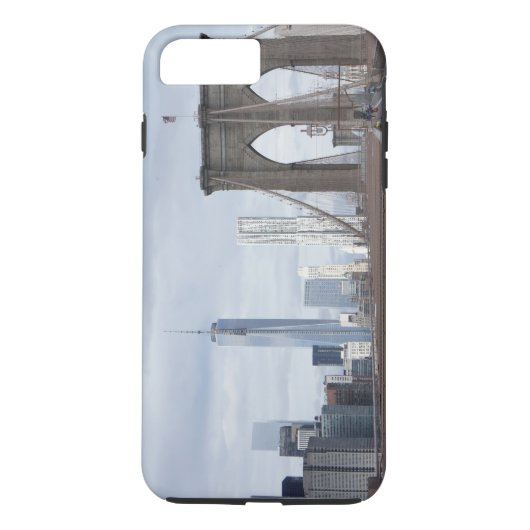 Eenvoudige persoonlijke Brooklyn Bridge Case-Mate iPhone Case (Achterkant)