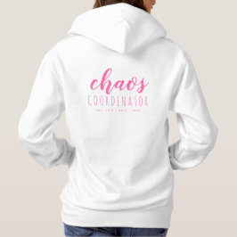 Eenvoudige persoonlijke dia voor mam | Neon Pink Hoodie