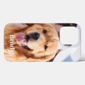 Eenvoudige persoonlijke foto-naam Case-Mate iPhone case (Achterkant (horizontaal))