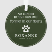 Eenvoudige Persoonlijke Herdenkings Kerstbal voor  Ornament (achterkant)