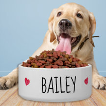 Eenvoudige persoonlijke hondenwatervoedselkeramiek