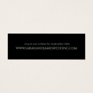 Eenvoudige persoonlijke huwelijkswebsite Mini Kaar Mini Visitekaartjes