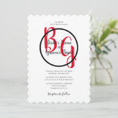 Eenvoudige persoonlijke Initialen Weddenschappen Kaart (Staand voorkant)